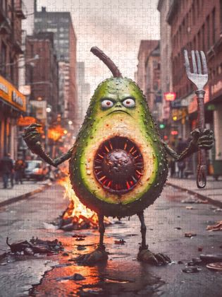 Produktbild: CALVENDO Puzzle Die unvers&ouml;hnliche Monster Avocado | 1000 Teile Lege-Gr&ouml;&szlig;e 64x48cm Foto-Puzzle f&uuml;r gl&uuml;ckliche Stunden