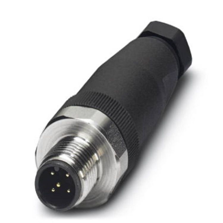 Produktbild: Phoenix Contact 1553187 Sensor-/Aktor-Steckverbinder, unkonfektioniert M12 Stecker, gerade Polzahl Sensoren: 5 1 St.
