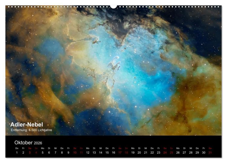 Produktbild: Juwelen des Nachthimmels (Wandkalender 2026 DIN A2 quer), CALVENDO Monatskalender
