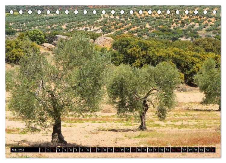 Produktbild: Extremadura - Unbekanntes Spanien (Tischkalender 2026 DIN A5 quer), CALVENDO Monatskalender