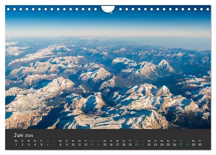Produktbild: Pilot's-eye view - Die Welt von oben (Wandkalender 2026 DIN A4 quer), CALVENDO Monatskalender