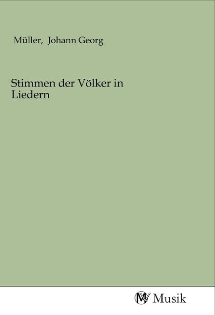 Produktbild: Stimmen der V&ouml;lker in Liedern