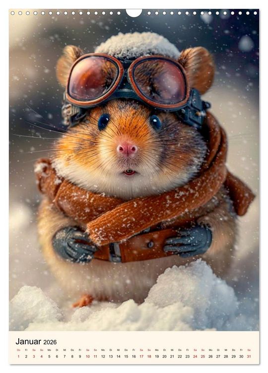 Produktbild: Was f&uuml;r ein Hamster (Wandkalender 2026 DIN A3 hoch), CALVENDO Monatskalender