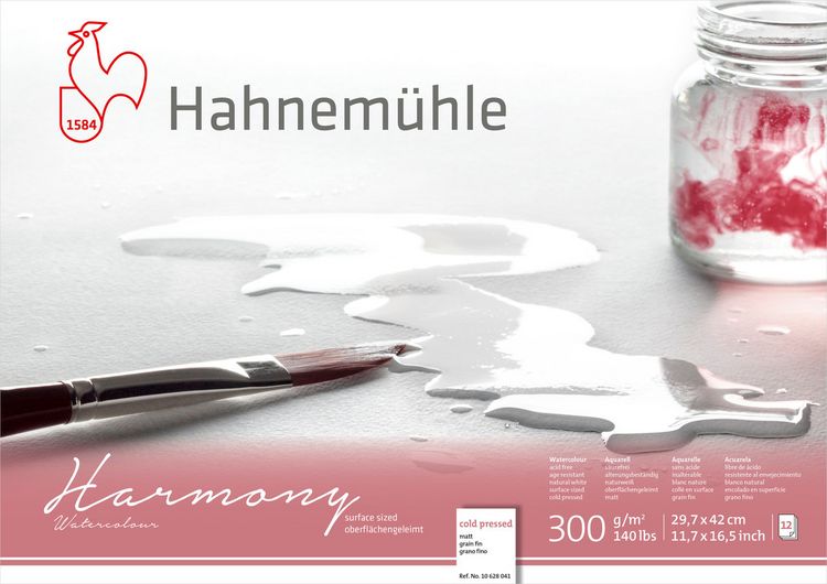 Produktbild: Hahnem&uuml;hle Papier Harmony Watercolour, DIN A 3, 300 g/m&sup2;