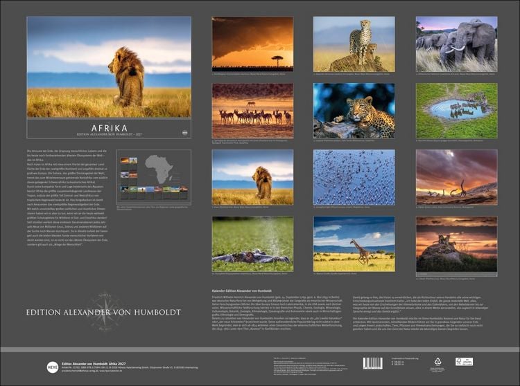 Produktbild: Afrika - Edition Alexander von Humboldt Kalender 2027