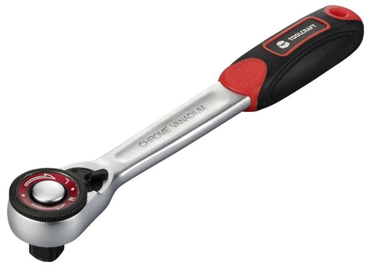 Produktbild: TOOLCRAFT TO-9626406 Umschaltknarre 1/2\" (12.5 mm) 24.5cm