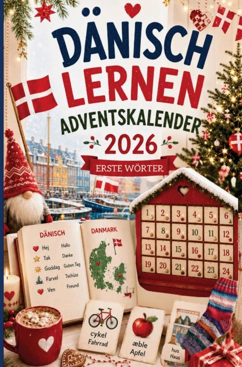 Produktbild: D&auml;nisch lernen Adventskalender 2026 - Erste W&ouml;rter