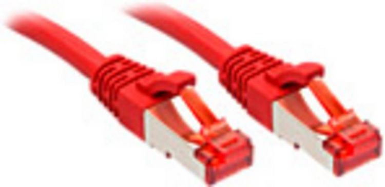 Produktbild: LINDY 47730 RJ45 Patchkabel CAT 6 S/FTP 0.30 m Rot 1 St.
