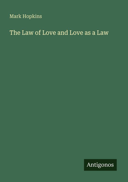 Produktbild: The Law of Love and Love as a Law