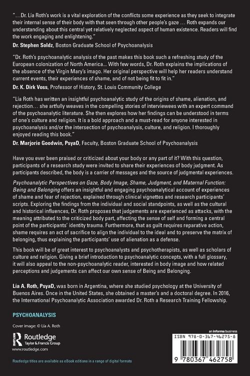 Produktbild: Psychoanalytic Perspectives on Gaze, Body Image, Shame, Judgment and Maternal Function
