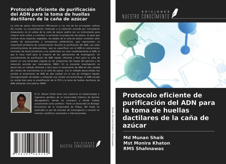 Produktbild: Protocolo eficiente de purificaci&oacute;n del ADN para la toma de huellas dactilares de la ca&ntilde;a de az&uacute;car