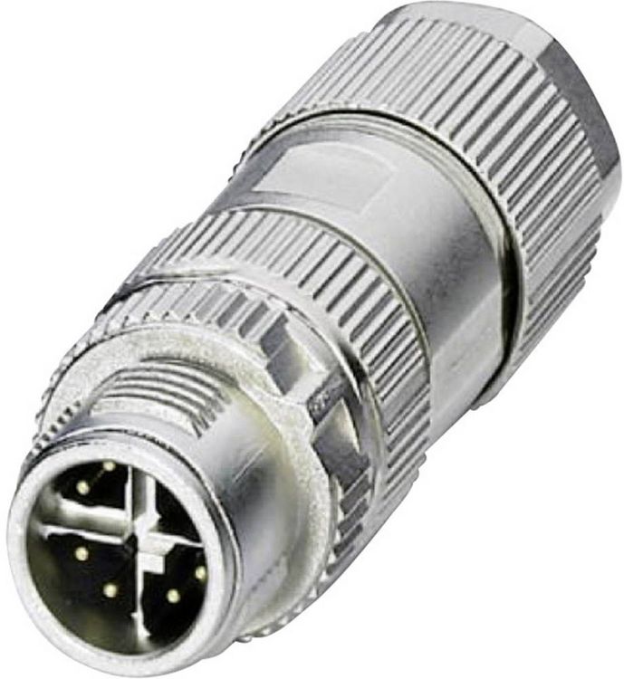 Produktbild: Phoenix Contact 1417430 Sensor-/Aktor-Datensteckverbinder M12 Stecker, gerade Polzahl Sensoren: 8P8C 1 St.