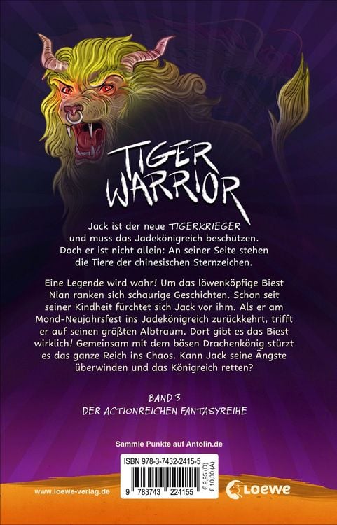 Produktbild: Tiger Warrior (Band 3) - Die Legende vom L&ouml;wendrachen