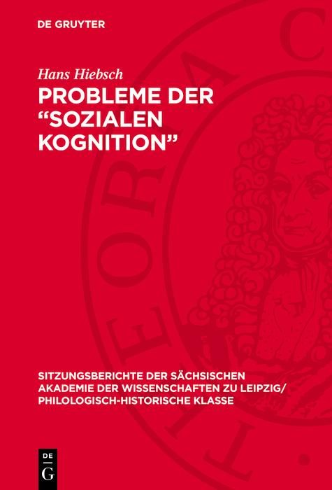 Produktbild: Probleme der "Sozialen Kognition"