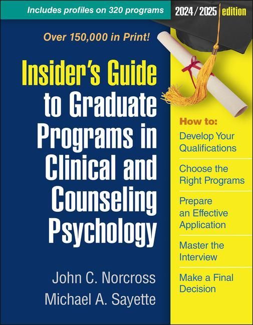 Produktbild: Insider's Guide to Graduate Programs in Clinical and Counseling Psychology