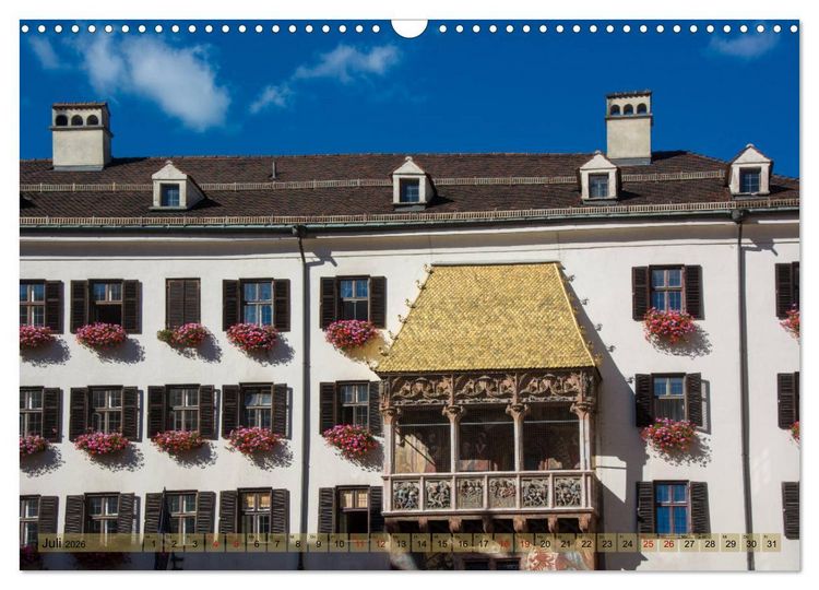 Produktbild: Innsbruck - Die Stadt im Herzen der Alpen (Wandkalender 2026 DIN A3 quer), CALVENDO Monatskalender