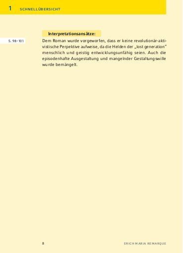 Im Westen Nichts Neues Zusammenfassung Kapitel 7 'Im Westen nichts Neues von Erich Maria Remarque - Textanalyse und