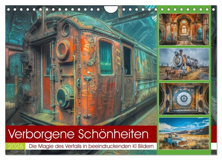 Produktbild: Verborgene Sch&ouml;nheiten (Wandkalender 2026 DIN A4 quer), CALVENDO Monatskalender