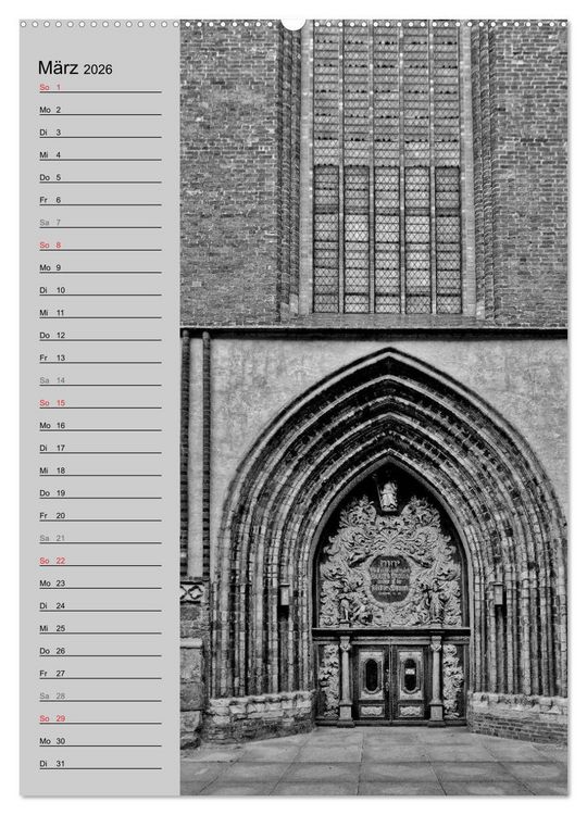 Produktbild: Stralsund. Ein Hauch l&auml;ngst vergangener Zeiten (Wandkalender 2026 DIN A2 hoch), CALVENDO Monatskalender