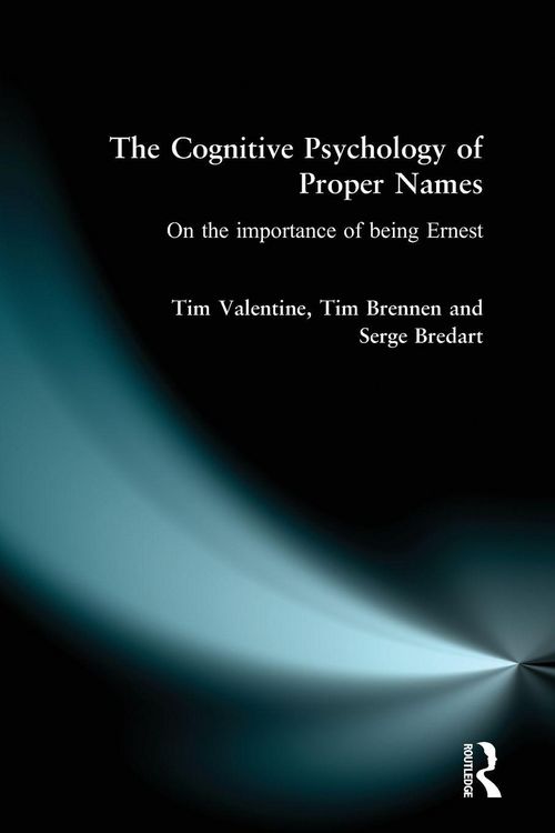 Produktbild: The Cognitive Psychology of Proper Names