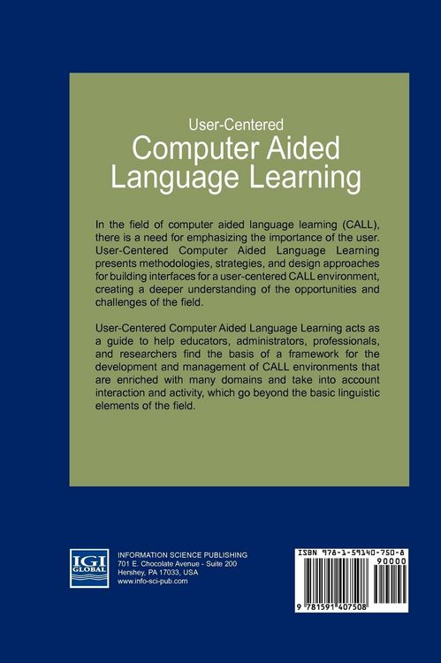 Produktbild: User-Centered Computer Aided Language Learning