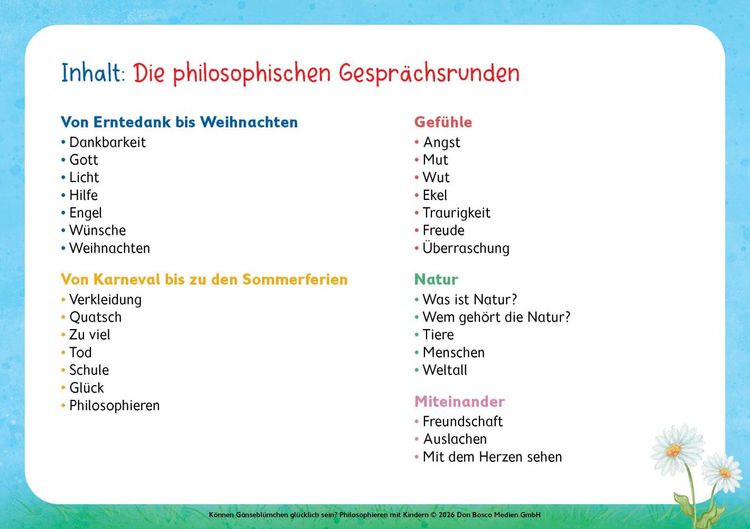 Produktbild: K&ouml;nnen G&auml;nsebl&uuml;mchen gl&uuml;cklich sein? Philosophieren mit Kindern