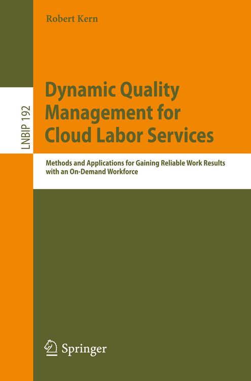 Produktbild: Dynamic Quality Management for Cloud Labor Services