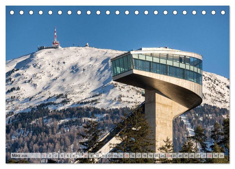 Produktbild: Innsbruck - Hauptstadt der Alpen (Tischkalender 2026 DIN A5 quer), CALVENDO Monatskalender