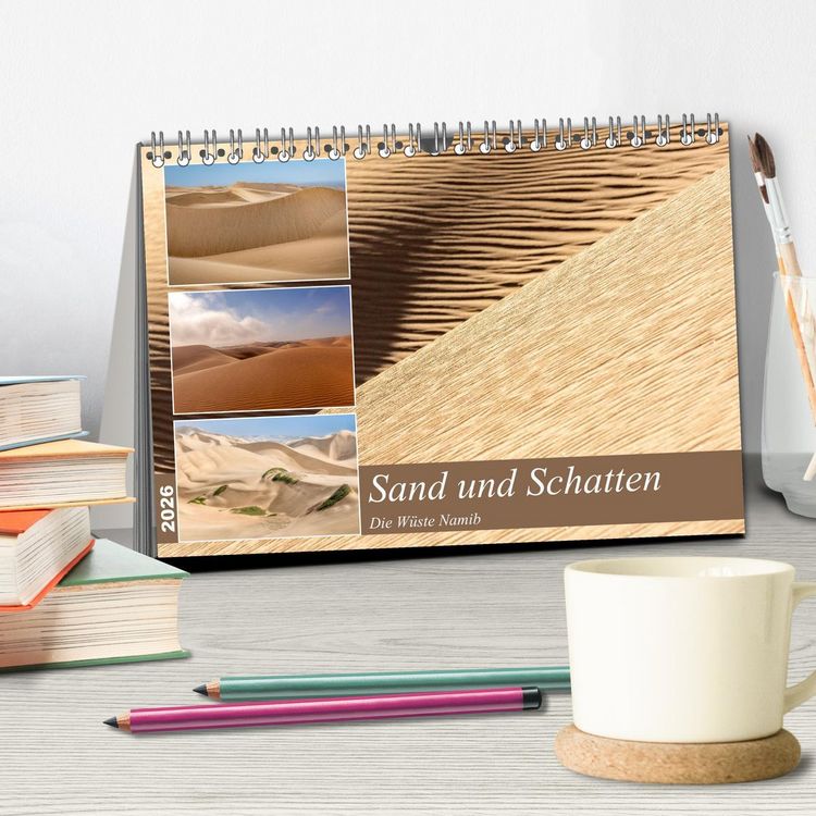Produktbild: Sand und Schatten (Tischkalender 2026 DIN A5 quer), CALVENDO Monatskalender