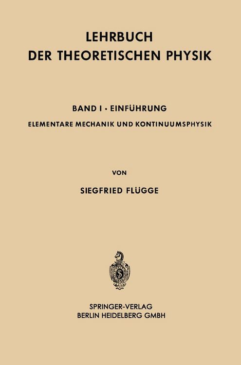 Produktbild: Elementare Mechanik und Kontinuumsphysik