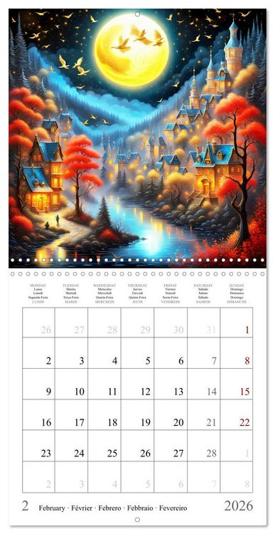 Produktbild: Moonlight miracle (Wall Calendar 2026 12 &times; 12 Inch) CALVENDO 12 Month Wall Calendar