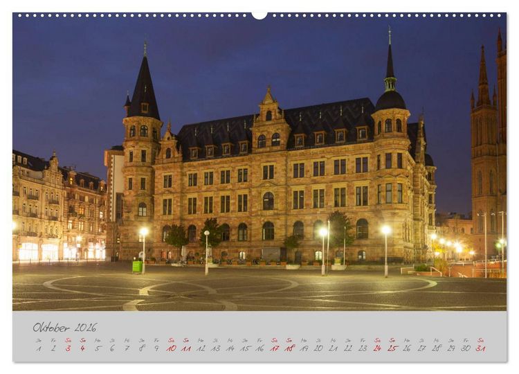 Produktbild: Wiesbaden Die Kurstadt im Rheingau (hochwertiger Premium Wandkalender 2026 DIN A2 quer), Kunstdruck in Hochglanz