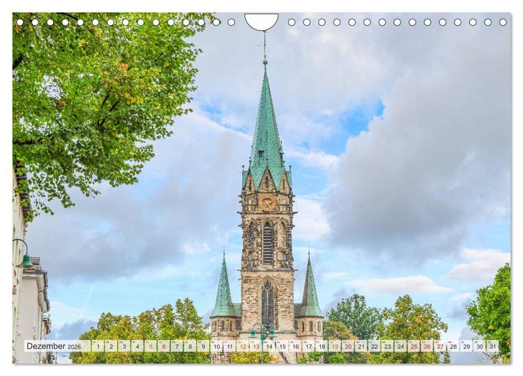 Produktbild: Darmstadt Stadtansichten (Wandkalender 2026 DIN A4 quer), CALVENDO Monatskalender