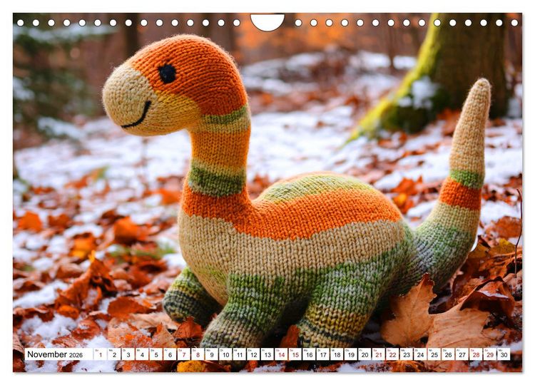 Produktbild: Strick-Safari - Gestrickte Tiere zum Verlieben (Wandkalender 2026 DIN A4 quer), CALVENDO Monatskalender