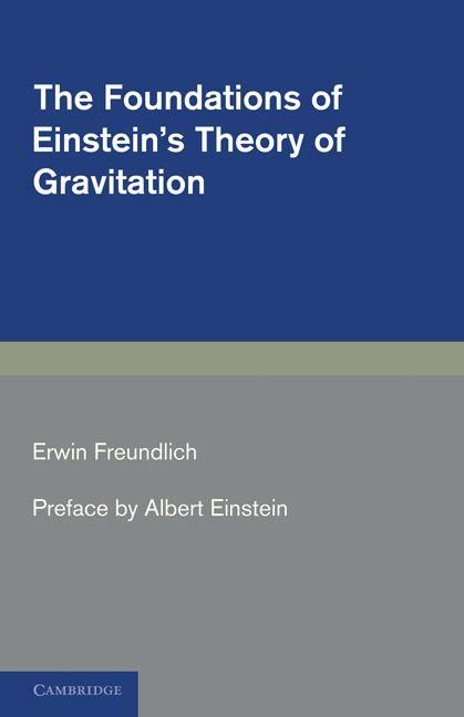 Produktbild: The Foundations of Einstein's Theory of Gravitation
