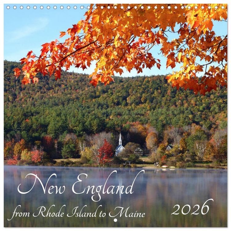 Produktbild: New England - from Rhode Island to Maine (Wall Calendar 2026 12 &times; 12 Inch) CALVENDO 12 Month Wall Calendar
