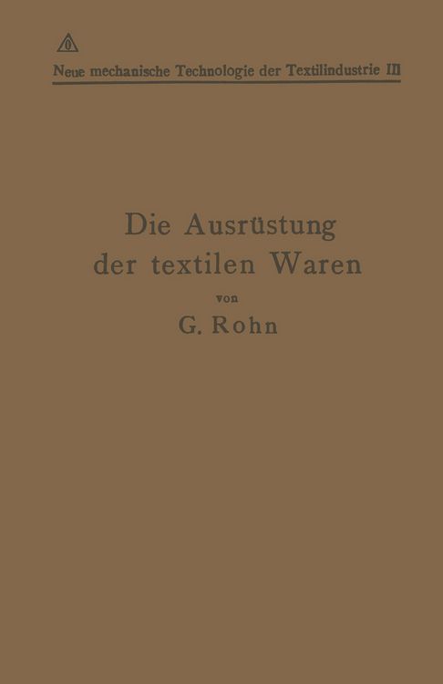 Produktbild: Die Ausr&uuml;stung der textilen Waren