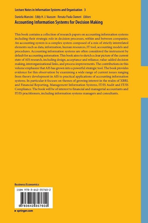 Produktbild: Accounting Information Systems for Decision Making