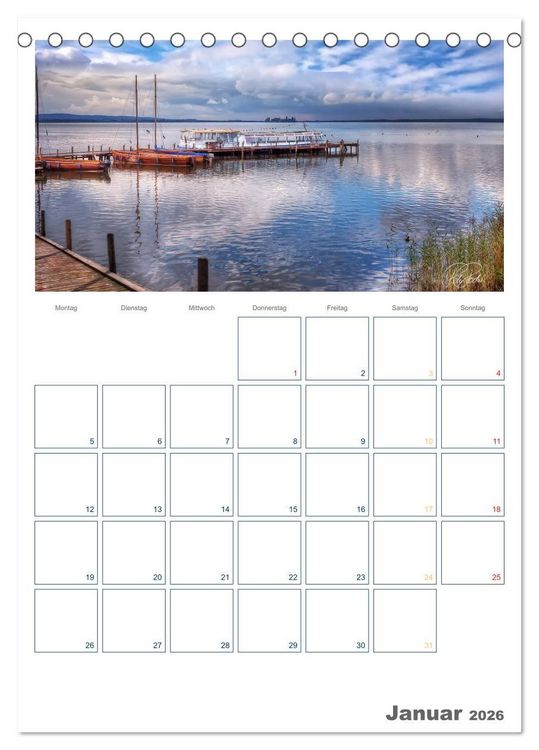 Produktbild: Am Steinhuder Meer / Planer (Tischkalender 2026 DIN A5 hoch), CALVENDO Monatskalender