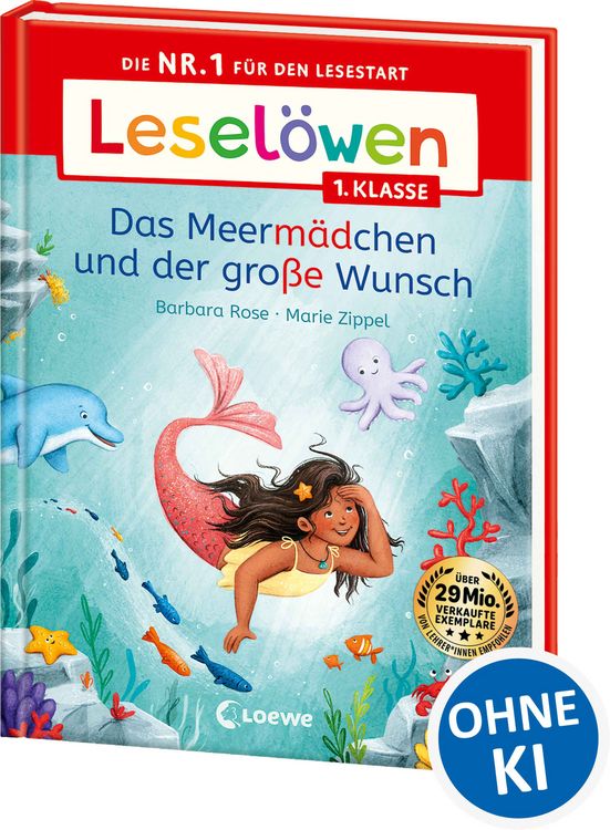 Produktbild: Lesel&ouml;wen 1. Klasse - Das Meerm&auml;dchen und der gro&szlig;e Wunsch