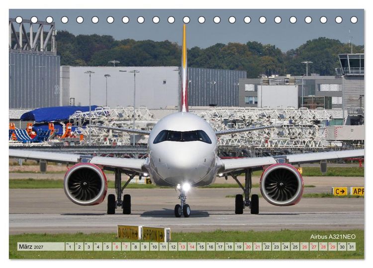 Produktbild: Airliners - Face to Face (Tischkalender 2027 DIN A5 quer), CALVENDO Monatskalender