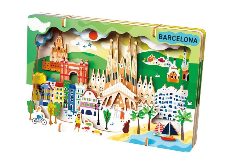 Produktbild: AVENIR - 3D St&auml;dte-Bastelset Barcelona