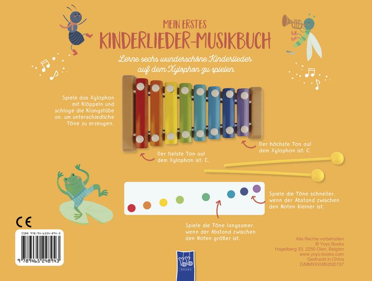 Produktbild: Mein erstes Kinderlieder-Mitmachbuch - Xylophon