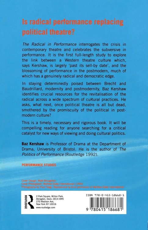 Produktbild: The Radical in Performance