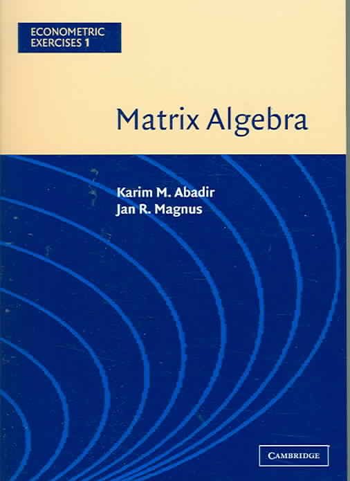 Produktbild: Matrix Algebra