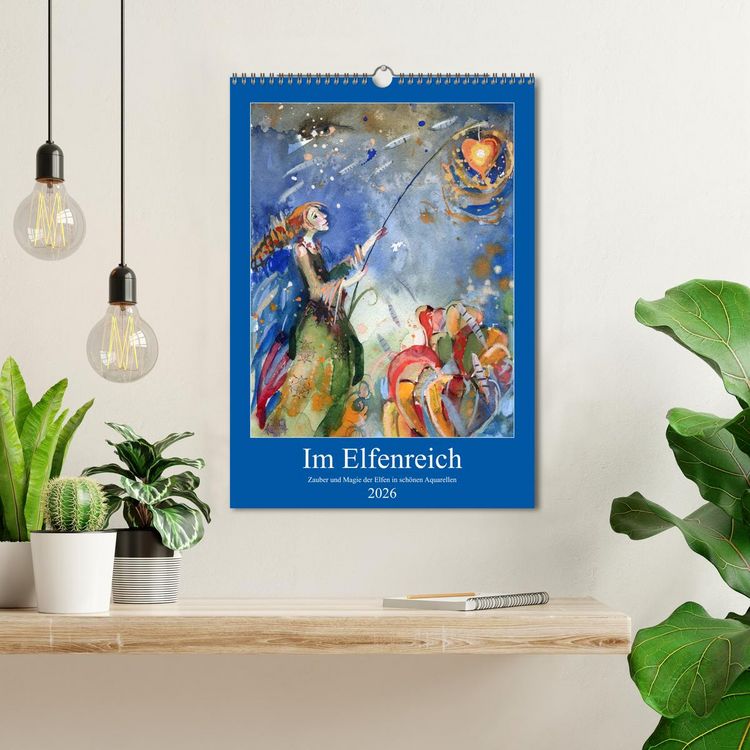 Produktbild: Im Elfenreich- Zauber und Magie der Elfen in sch&ouml;nen Aquarellen (Wandkalender 2026 DIN A3 hoch), CALVENDO Monatskalender