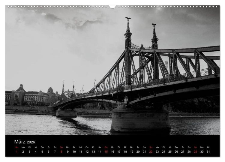 Produktbild: Budapest einfach liebenswert (Wandkalender 2026 DIN A2 quer), CALVENDO Monatskalender