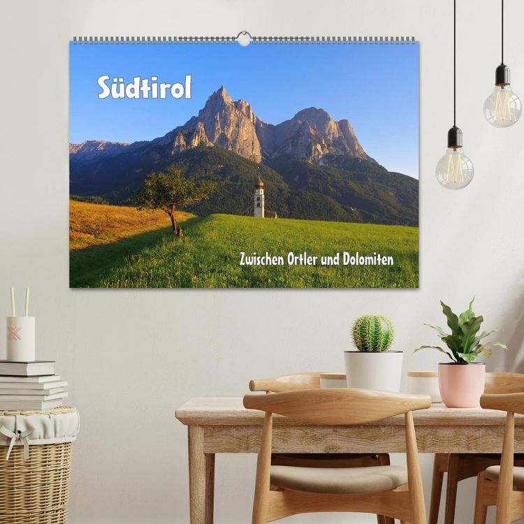 Produktbild: S&uuml;dtirol - Zwischen Ortler und Dolomiten (Wandkalender 2026 DIN A2 quer), CALVENDO Monatskalender