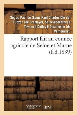 Produktbild: Rapport Fait Au Comice Agricole de Seine-Et-Marne