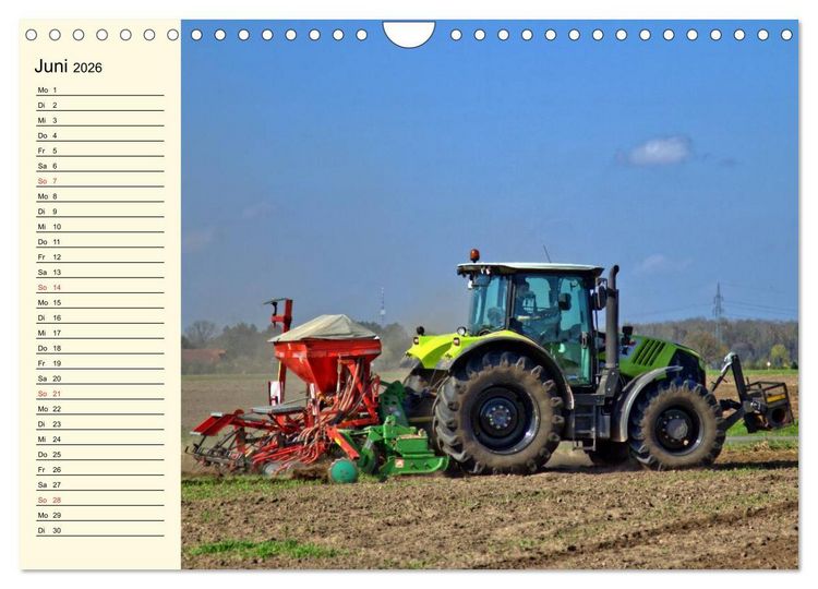Produktbild: Landwirtschaftliche Maschinen im Einsatz (Wandkalender 2026 DIN A4 quer), CALVENDO Monatskalender